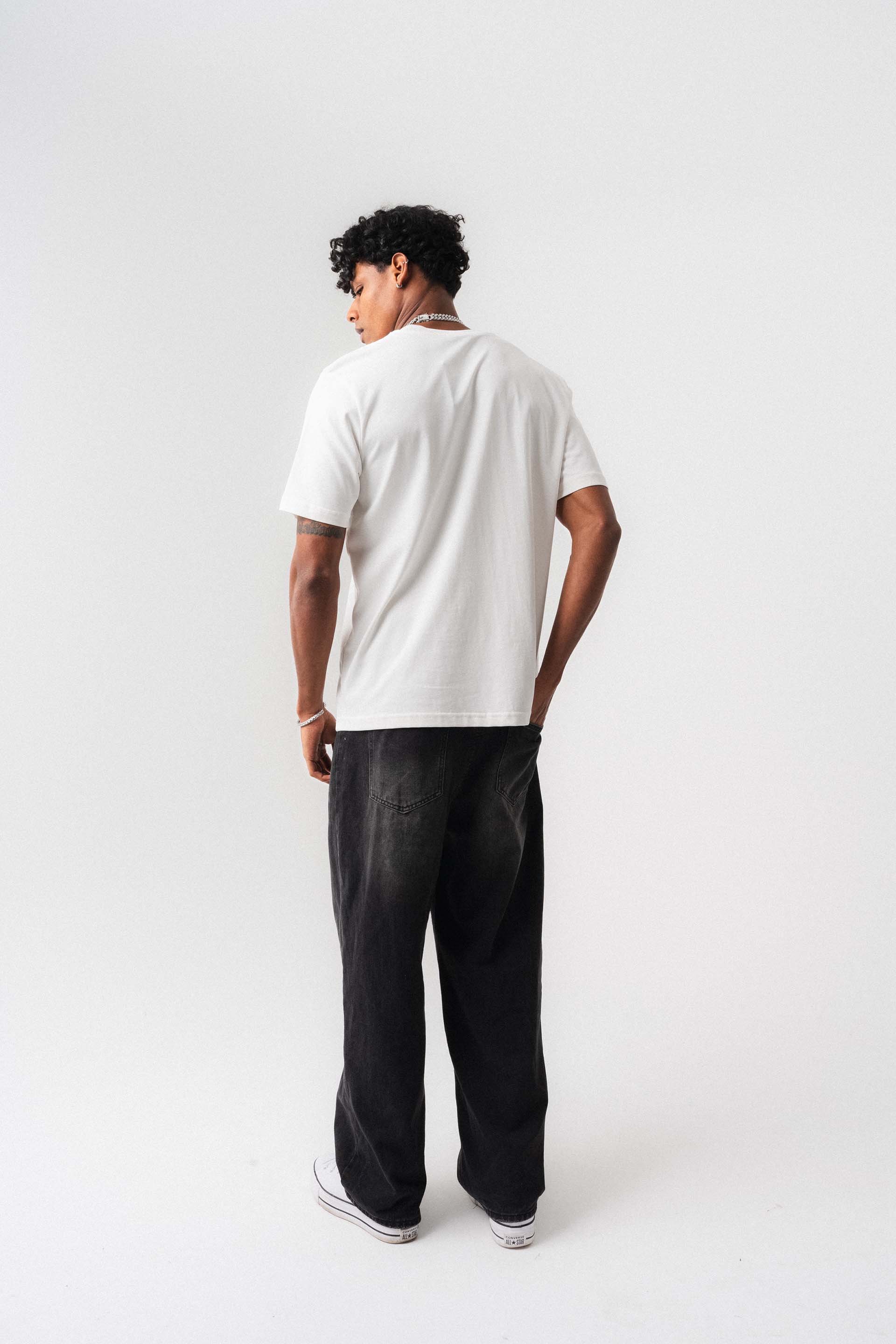Oversize Basic Beyaz T-Shirt