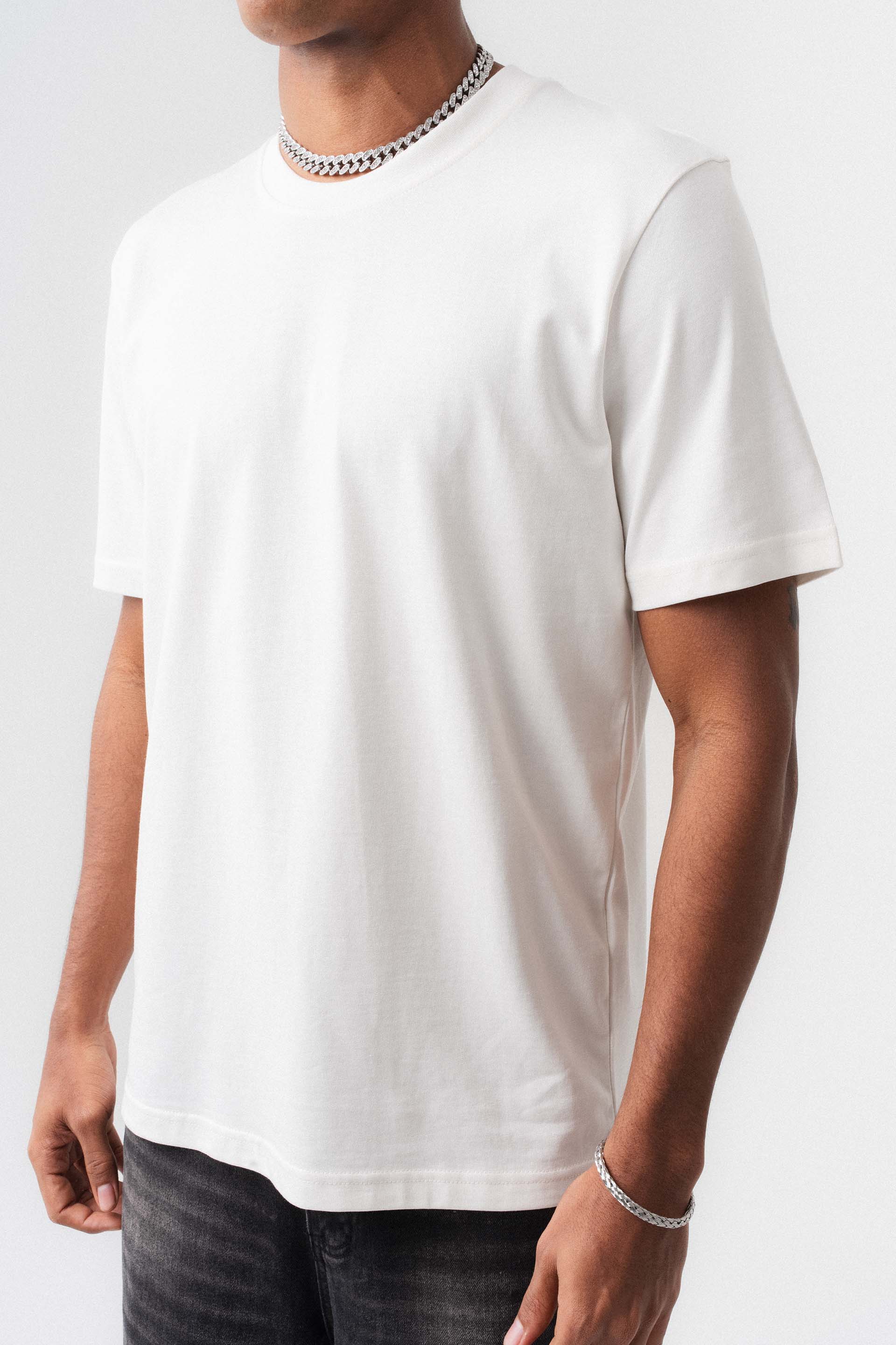 Oversize Basic Beyaz T-Shirt