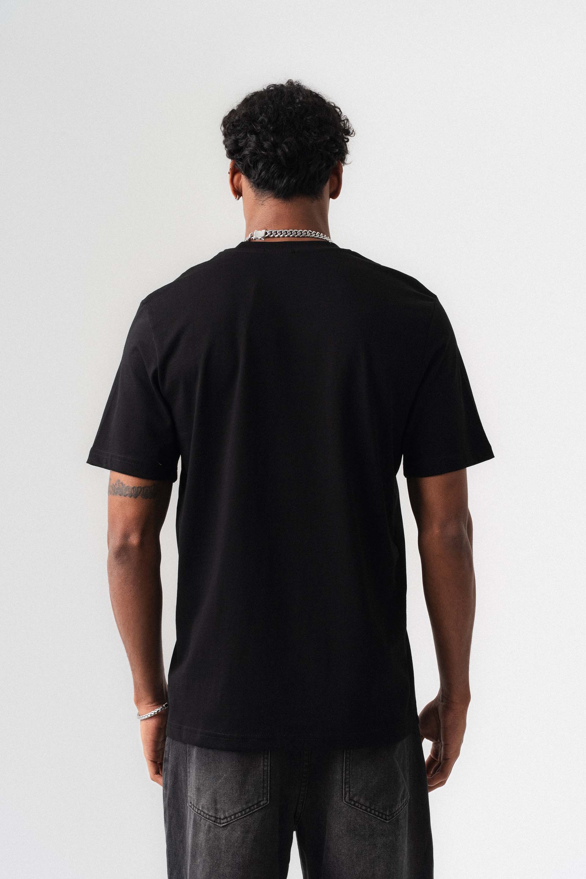 Oversize Basic Siyah T-Shirt