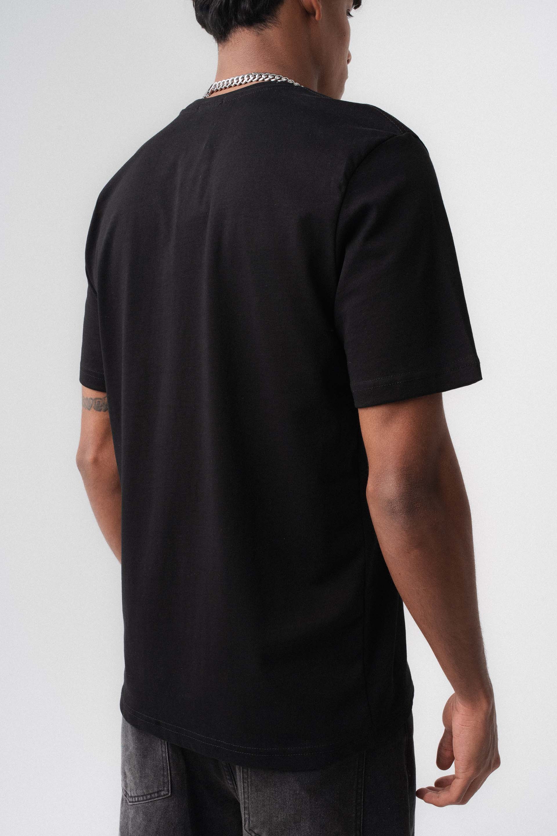 Oversize Basic Siyah T-Shirt