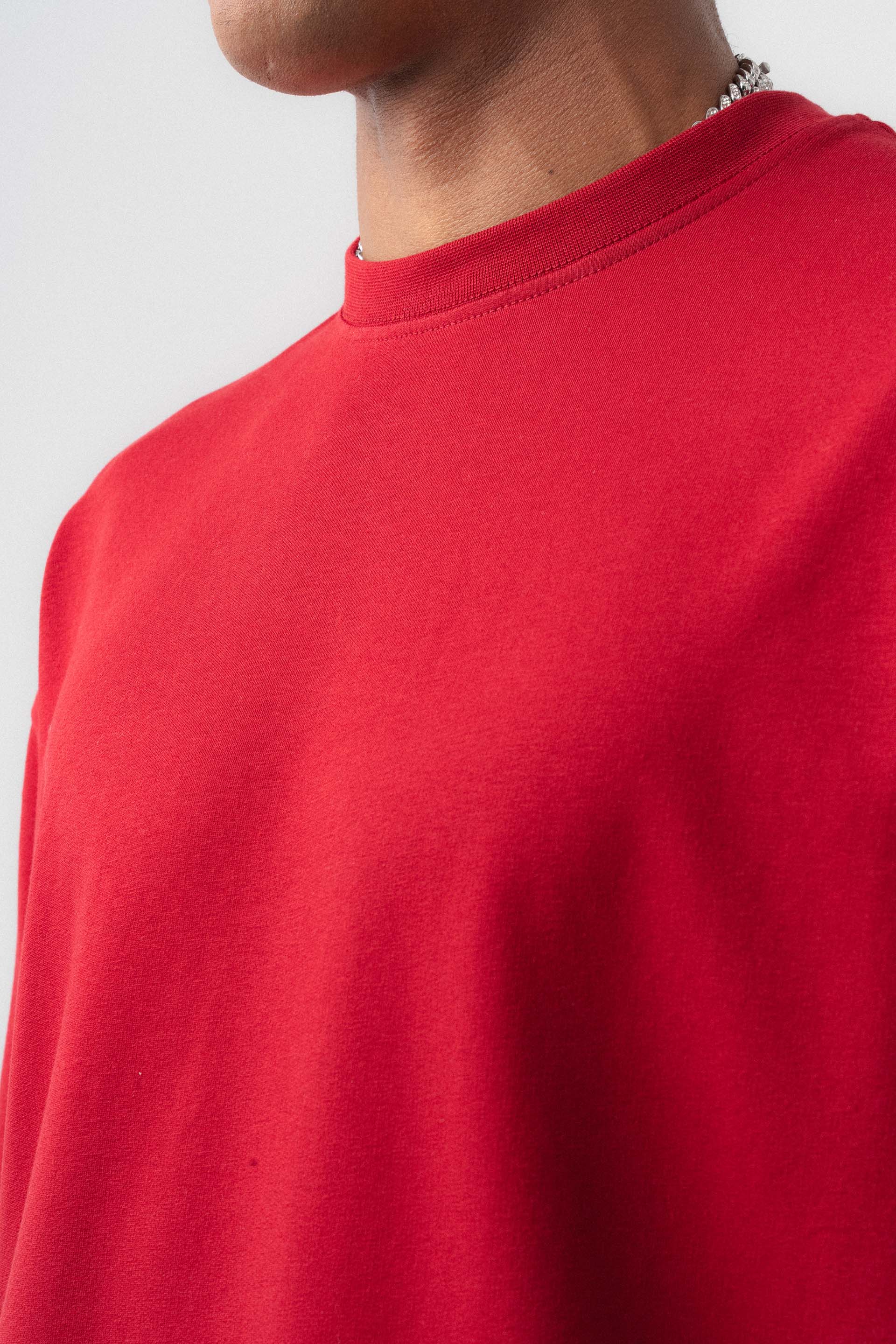 Oversize Basic Kırmızı T-Shirt