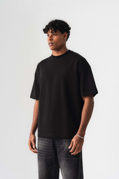 Oversize Basic Siyah T-Shirt