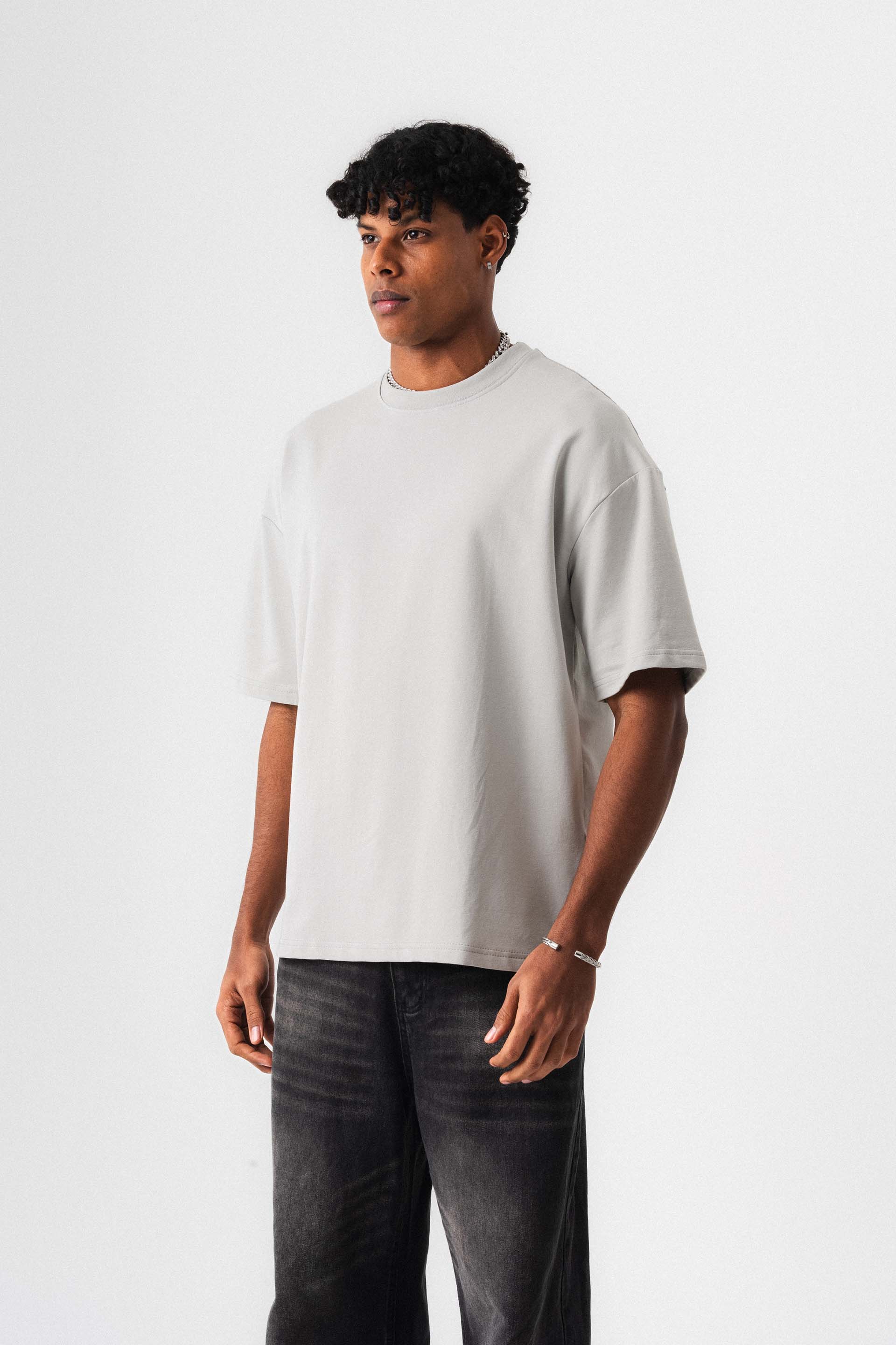 Oversize Basic Beyaz T-Shirt