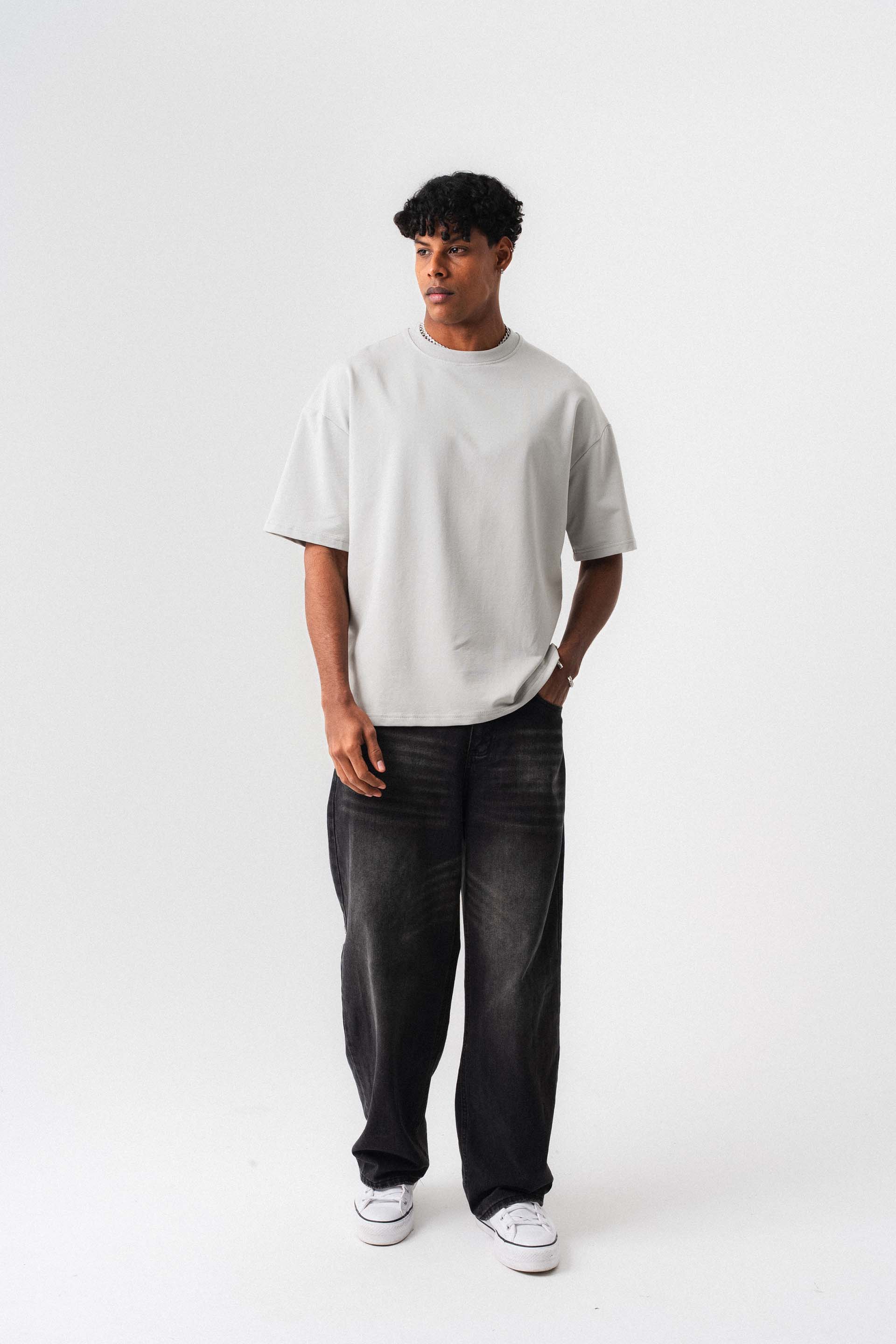 Oversize Basic Beyaz T-Shirt