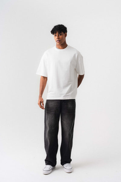 Oversize Basic Beyaz T-Shirt
