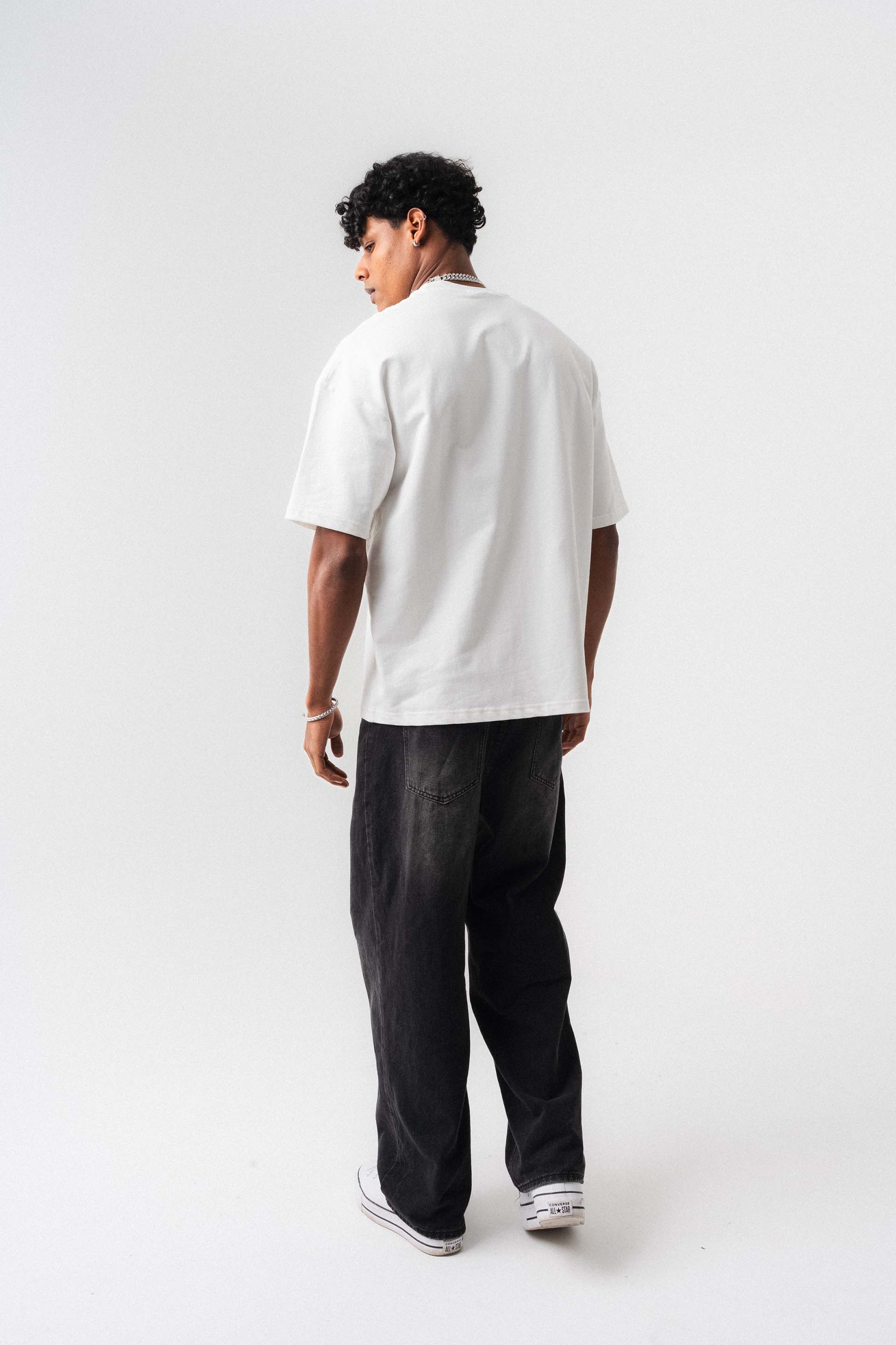 Oversize Basic Beyaz T-Shirt