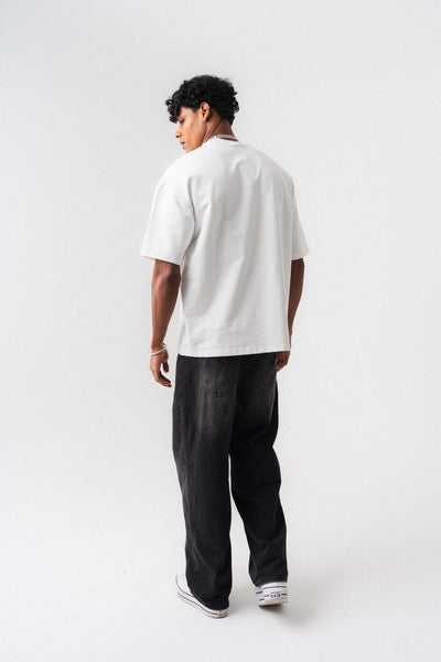 Oversize Basic Beyaz T-Shirt