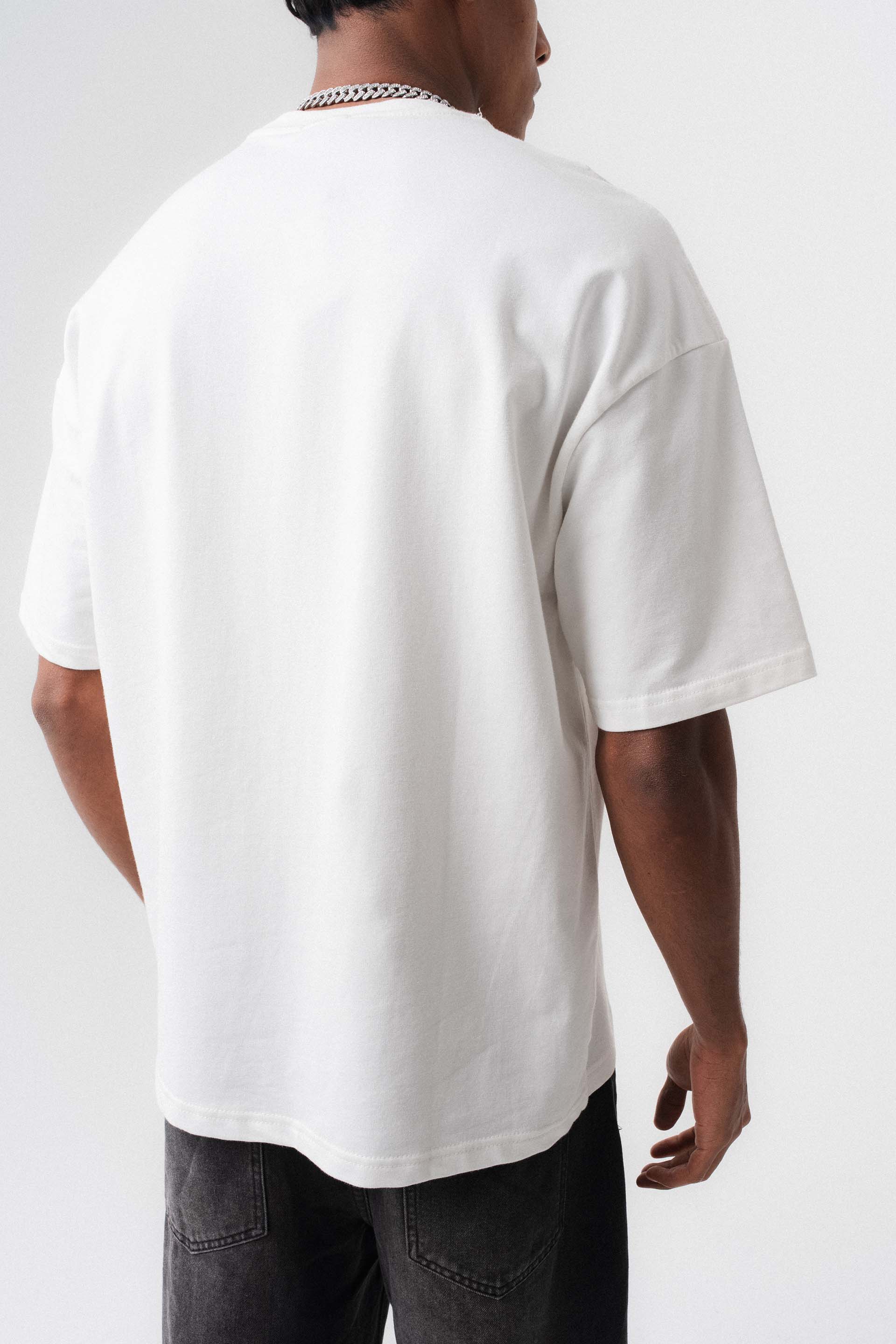 Oversize Basic Beyaz T-Shirt