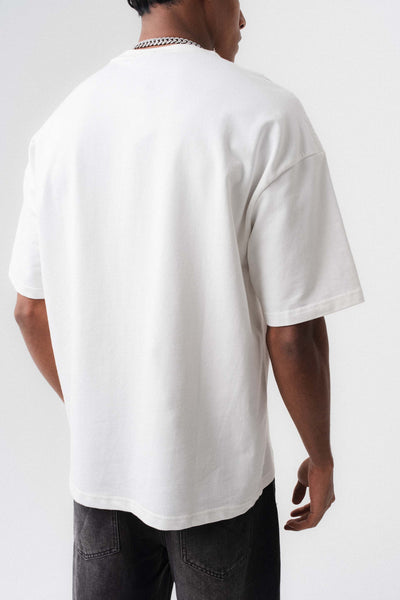 Oversize Basic Beyaz T-Shirt