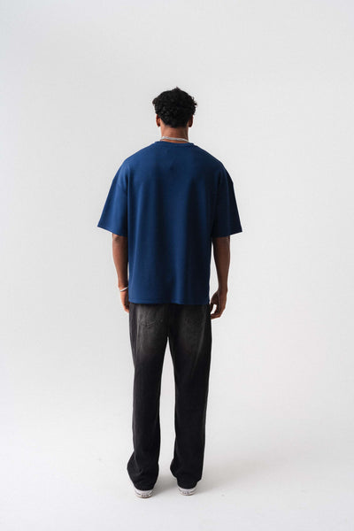Oversize Basic Lacivert T-Shirt