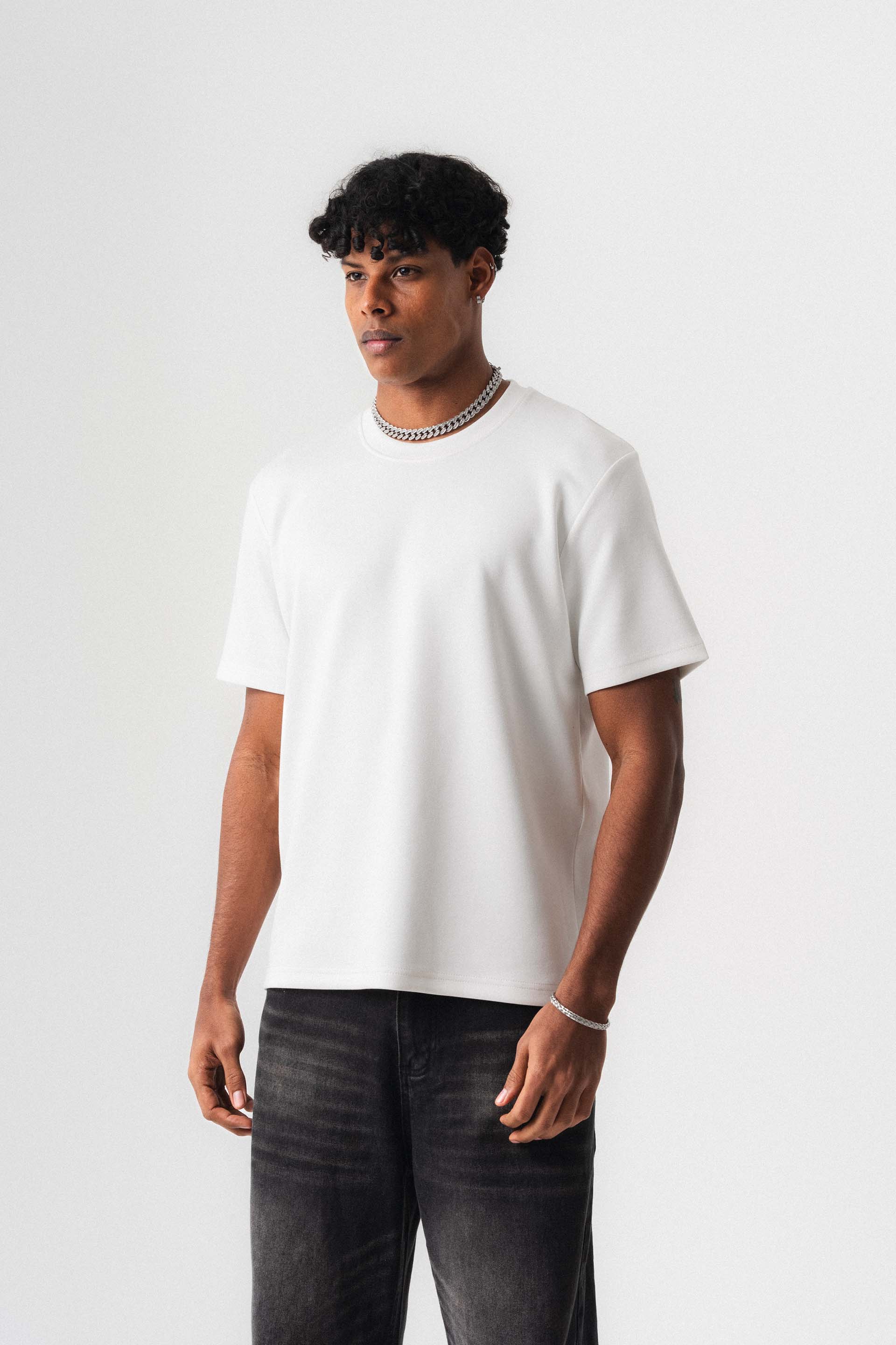 Oversize Basic Beyaz T-Shirt