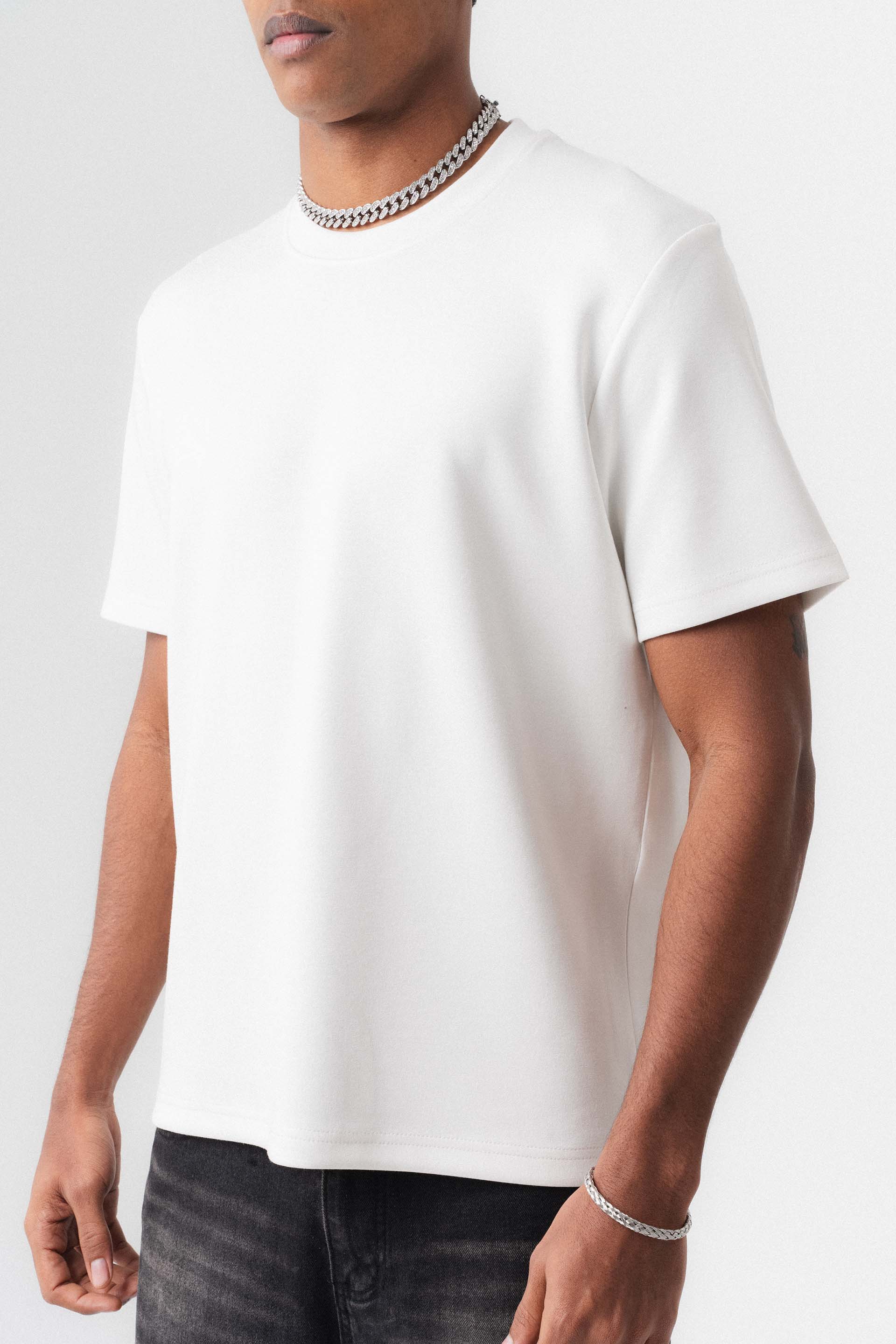 Oversize Basic Beyaz T-Shirt