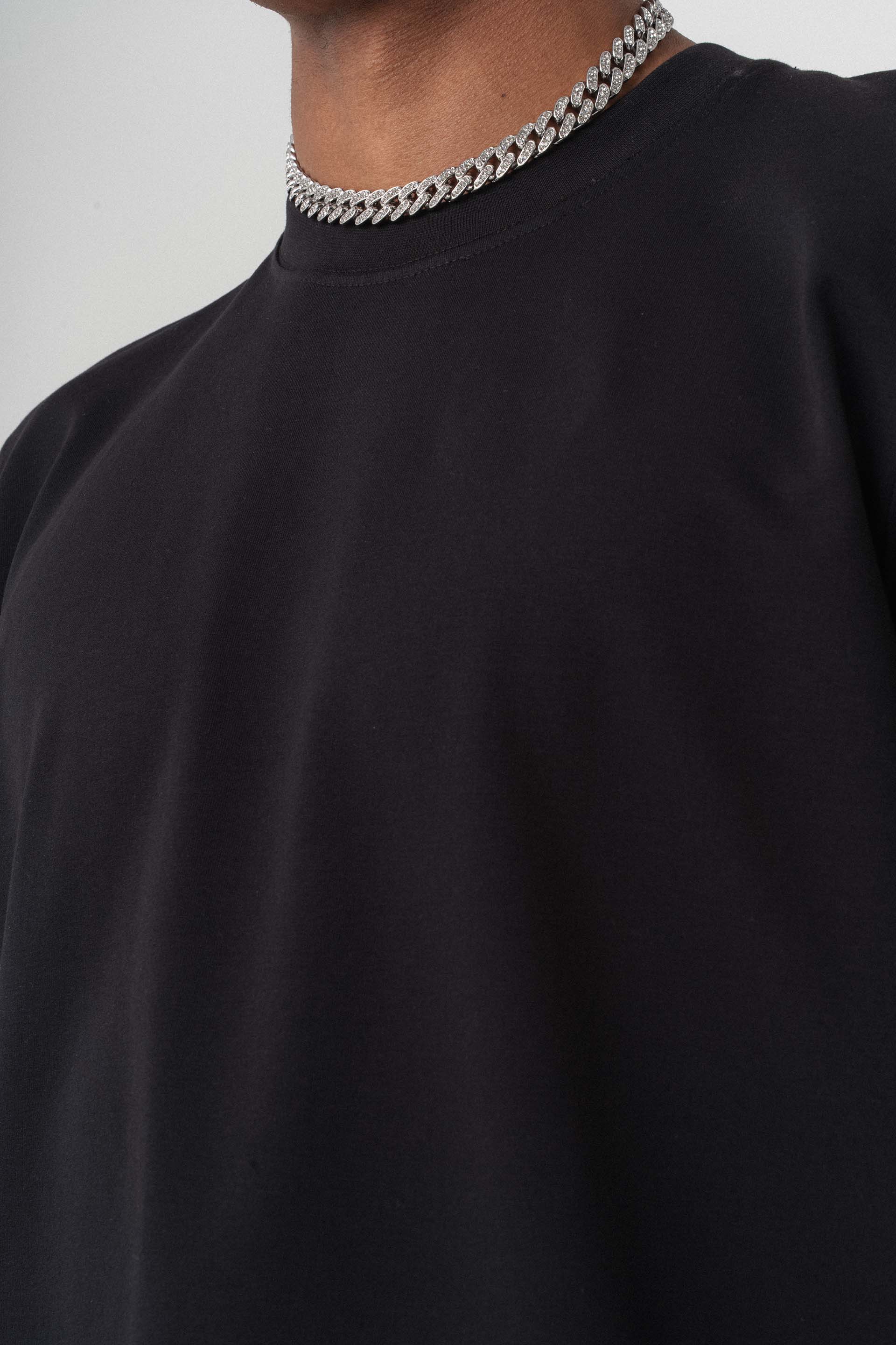 Oversize Basic Siyah T-Shirt
