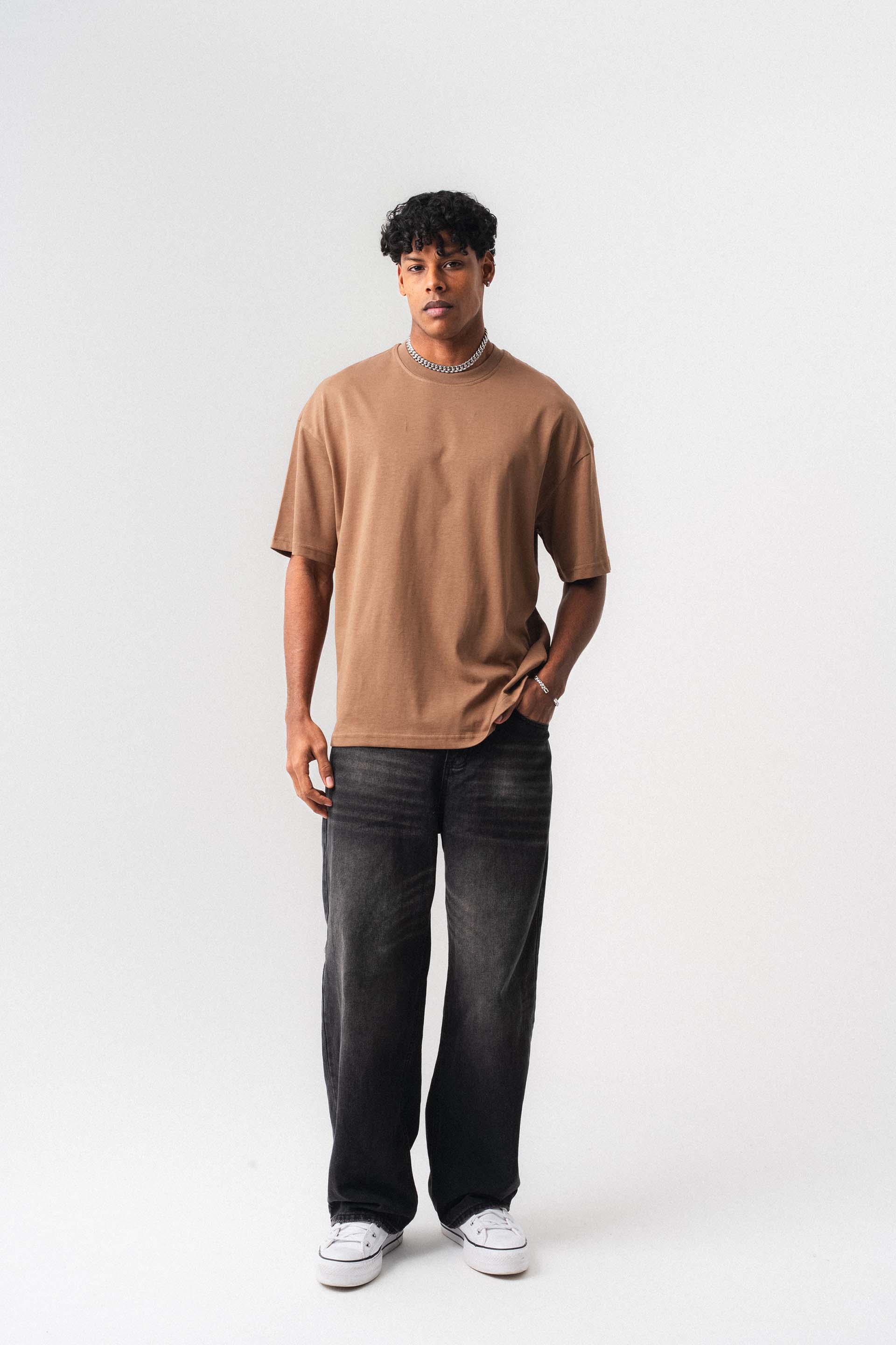 Oversize Basic Taba T-Shirt