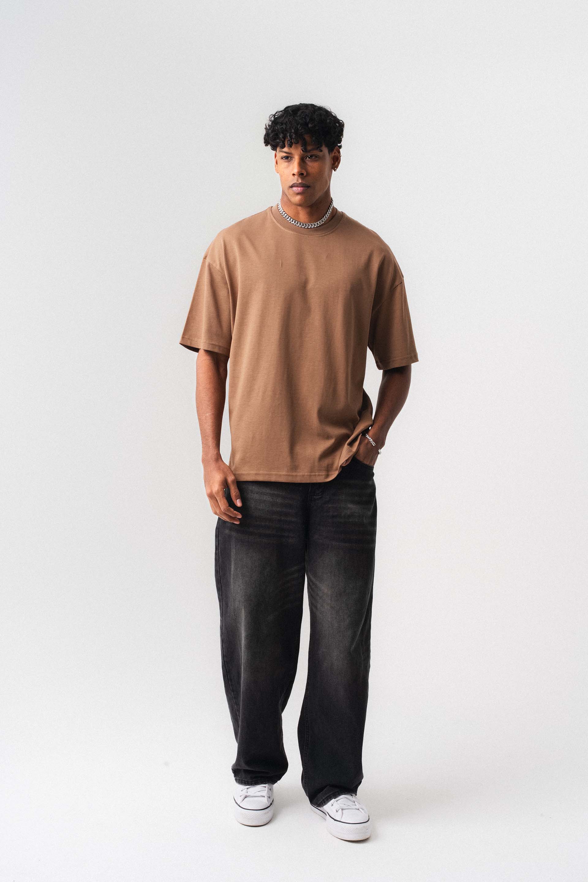 Oversize Basic Taba T-Shirt