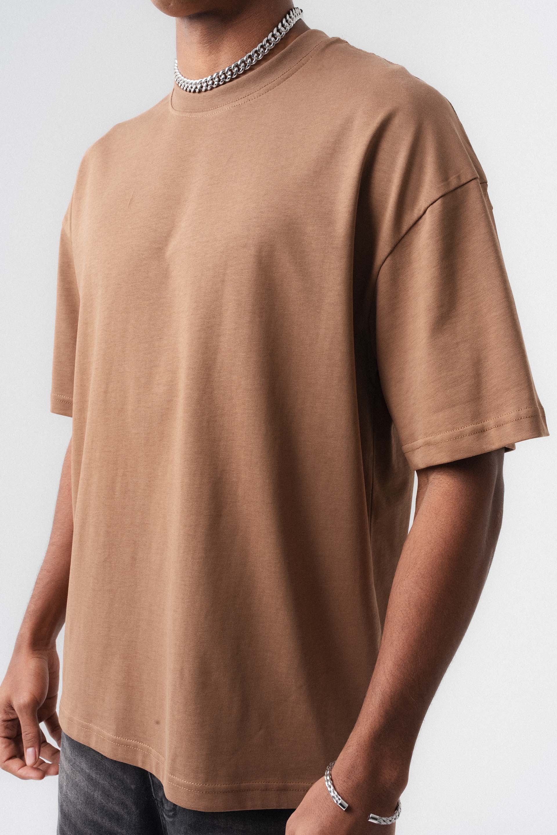 Oversize Basic Taba T-Shirt