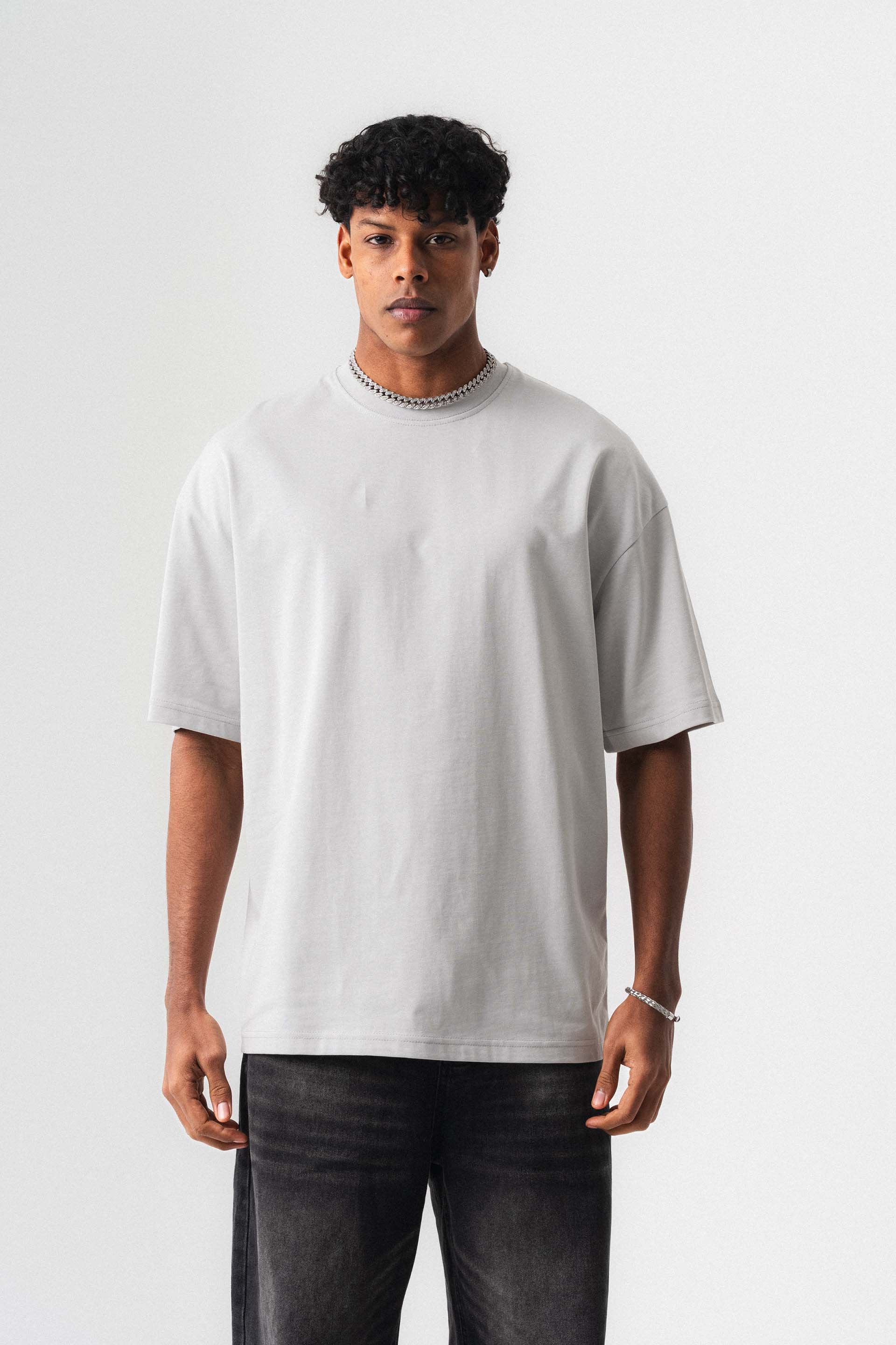 Oversize Basic Beyaz T-Shirt