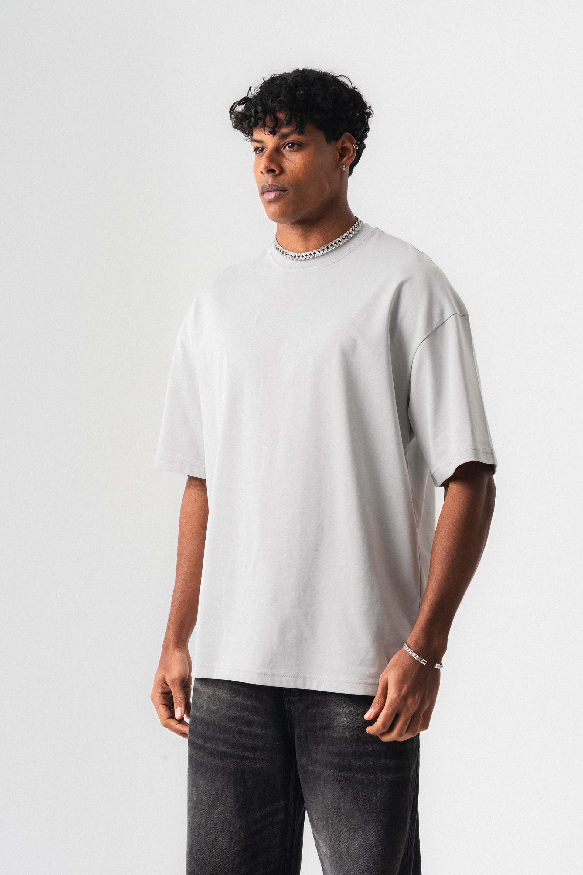 Oversize Basic Beyaz T-Shirt