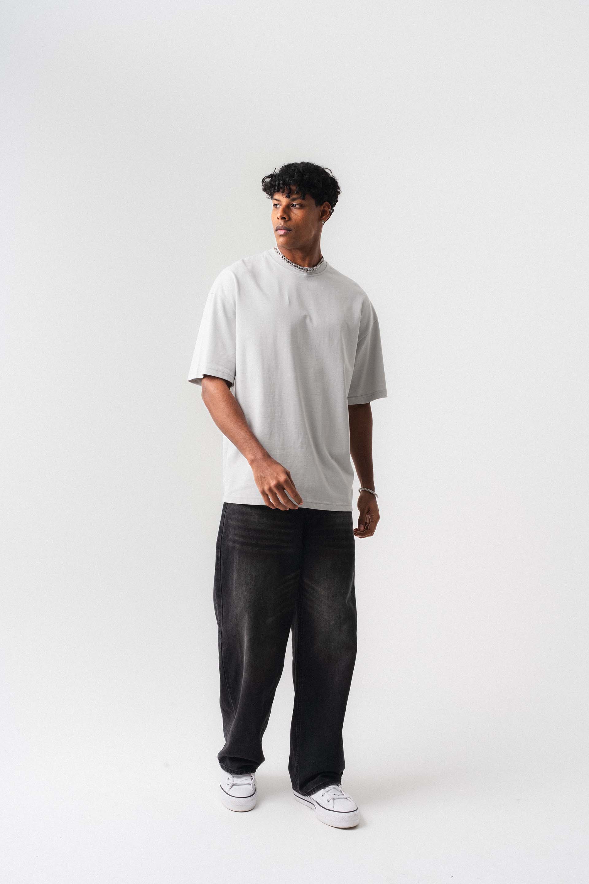 Oversize Basic Beyaz T-Shirt