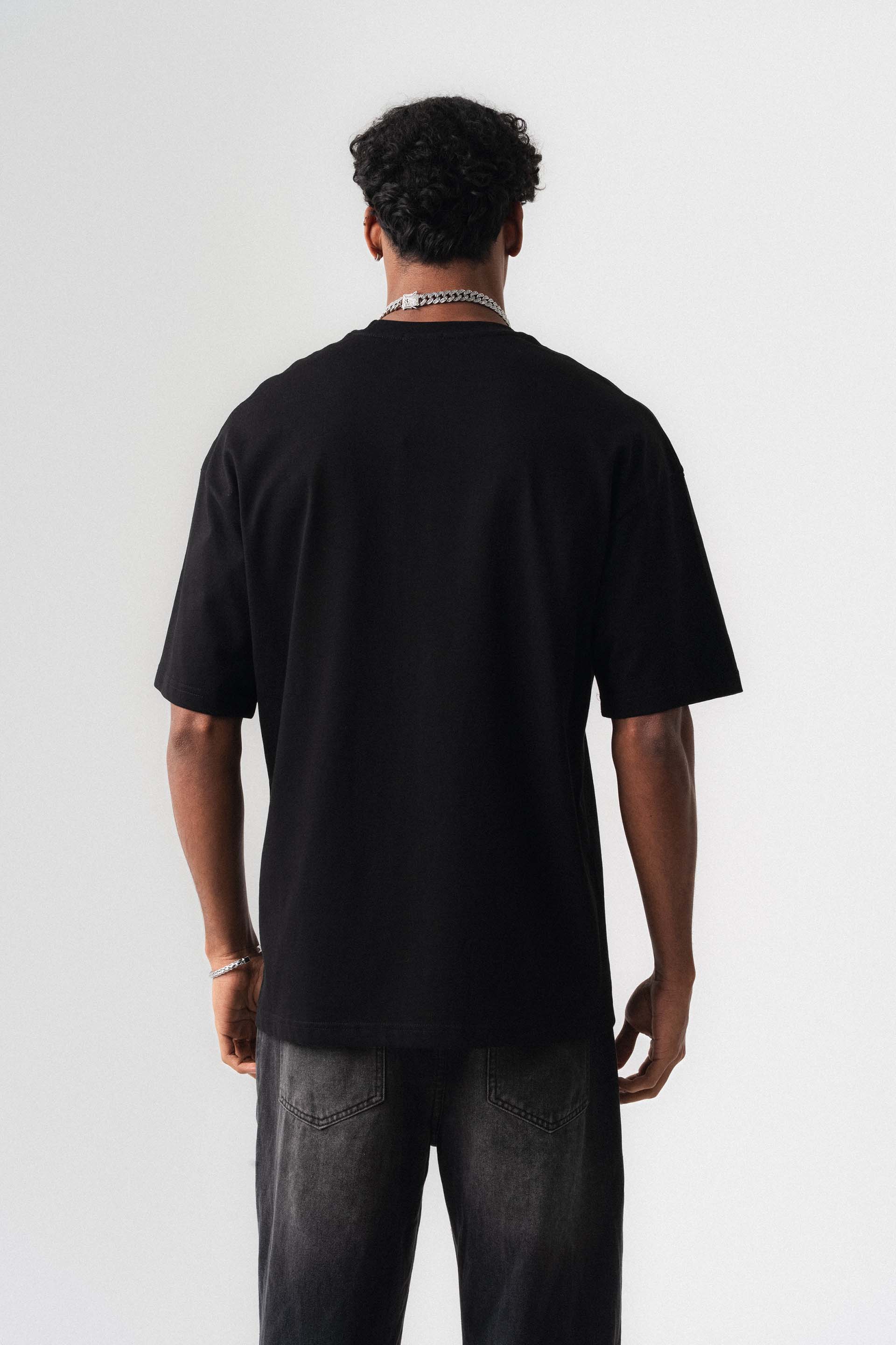 Oversize Basic Siyah T-Shirt