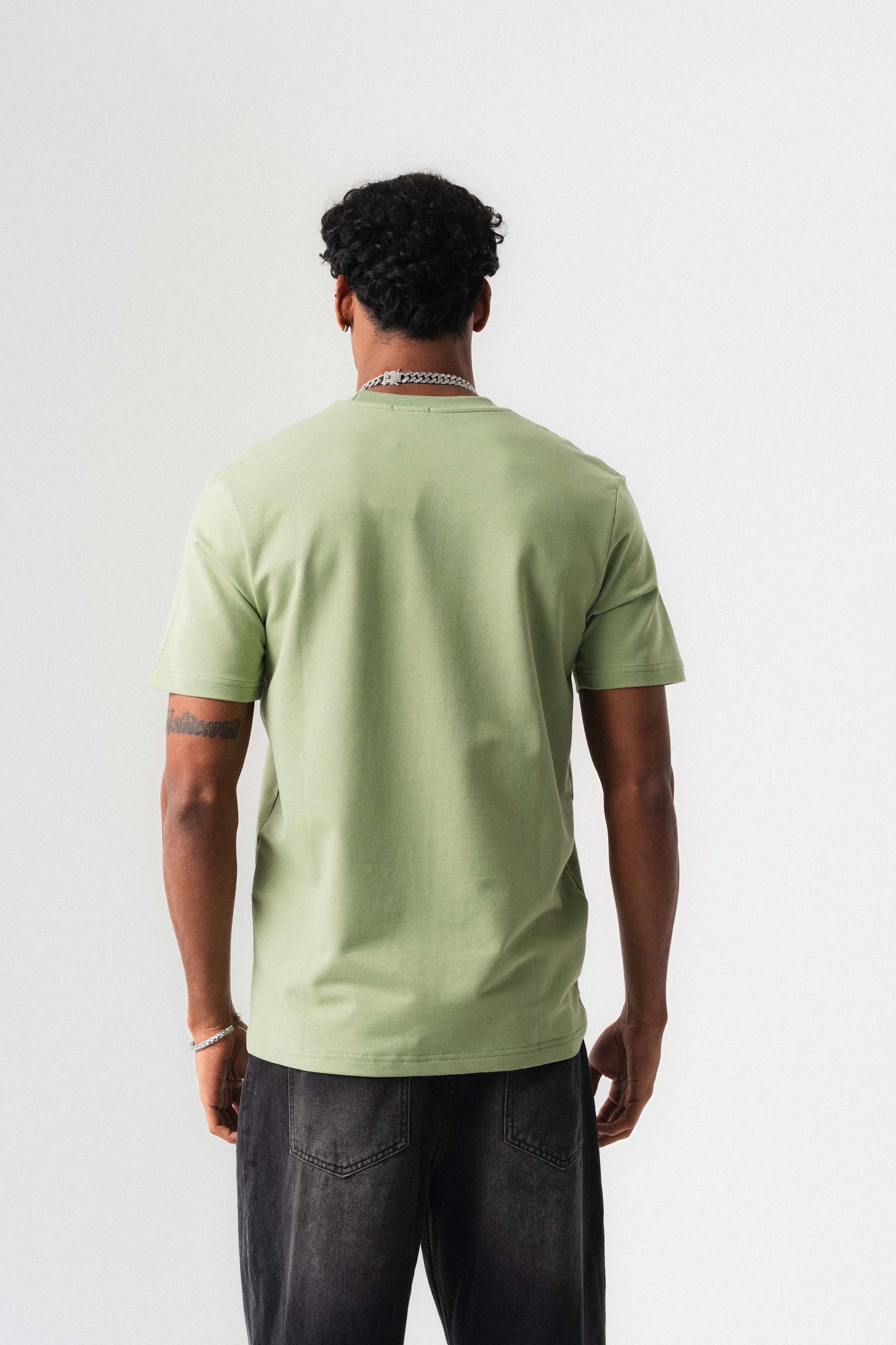 Oversize Basic Açık Yeşil T-Shirt