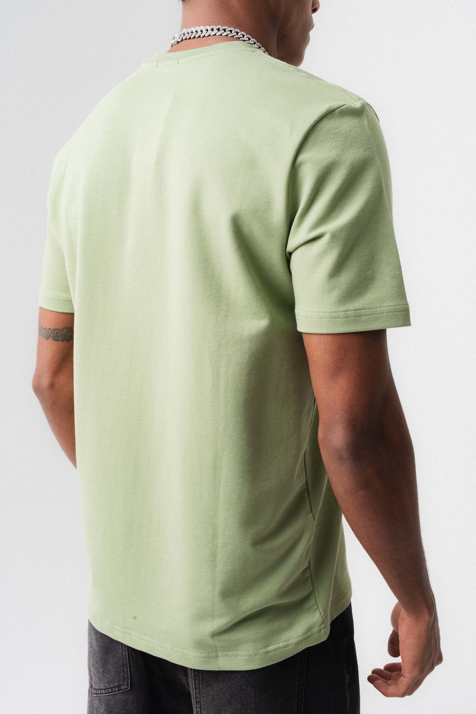 Oversize Basic Açık Yeşil T-Shirt