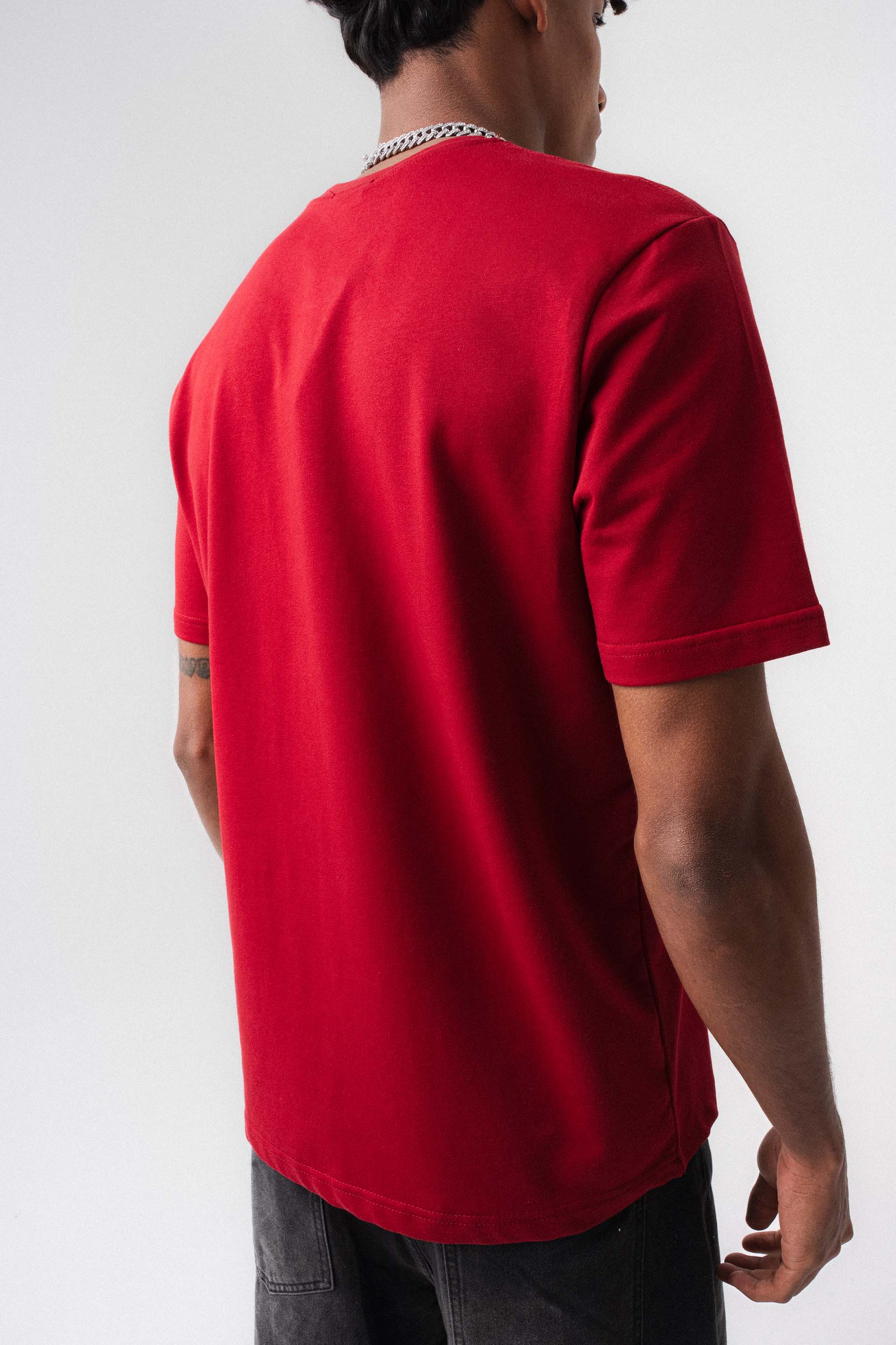 Oversize Basic Kırmızı T-Shirt