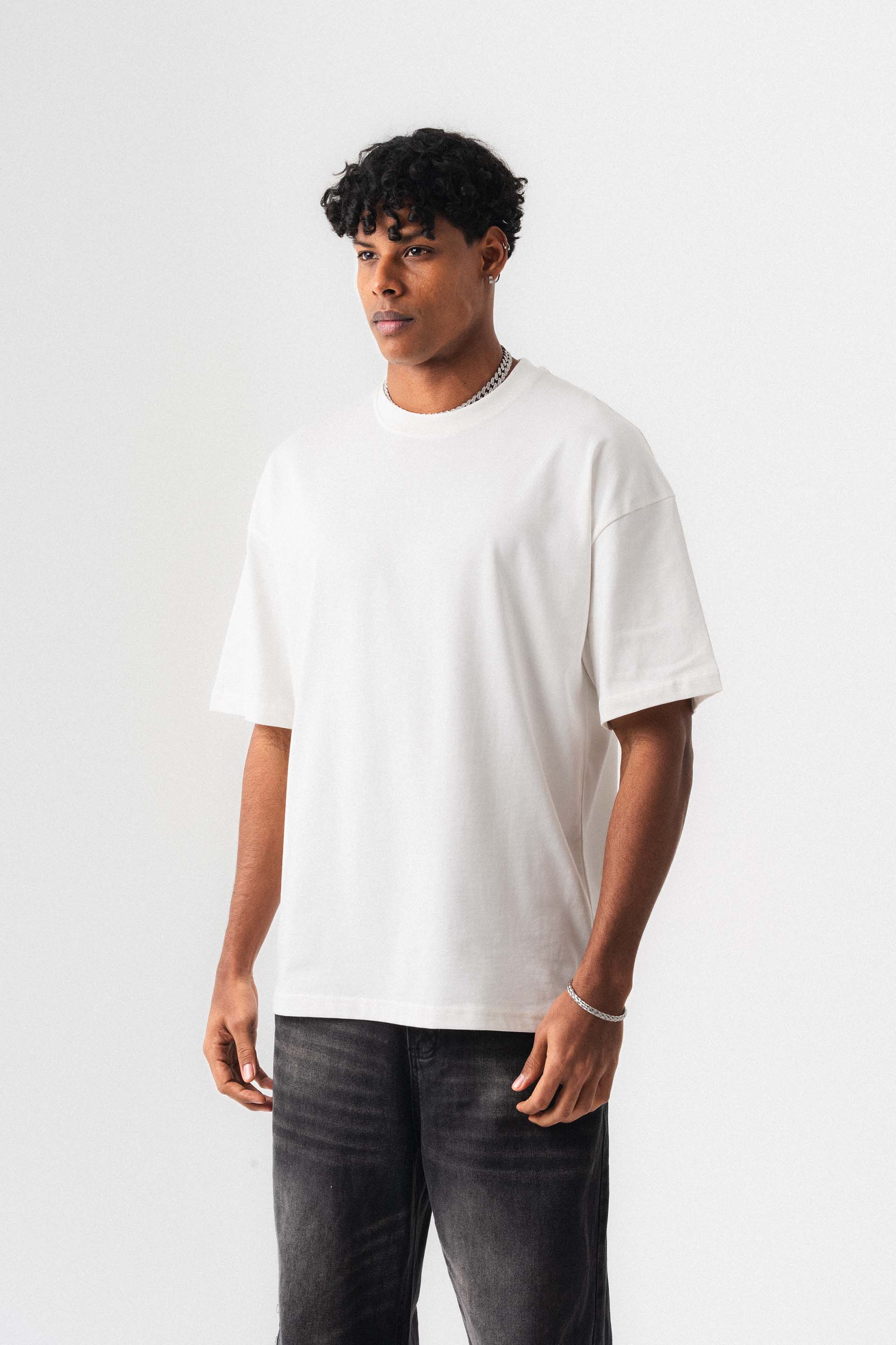 Oversize Basic Beyaz T-Shirt