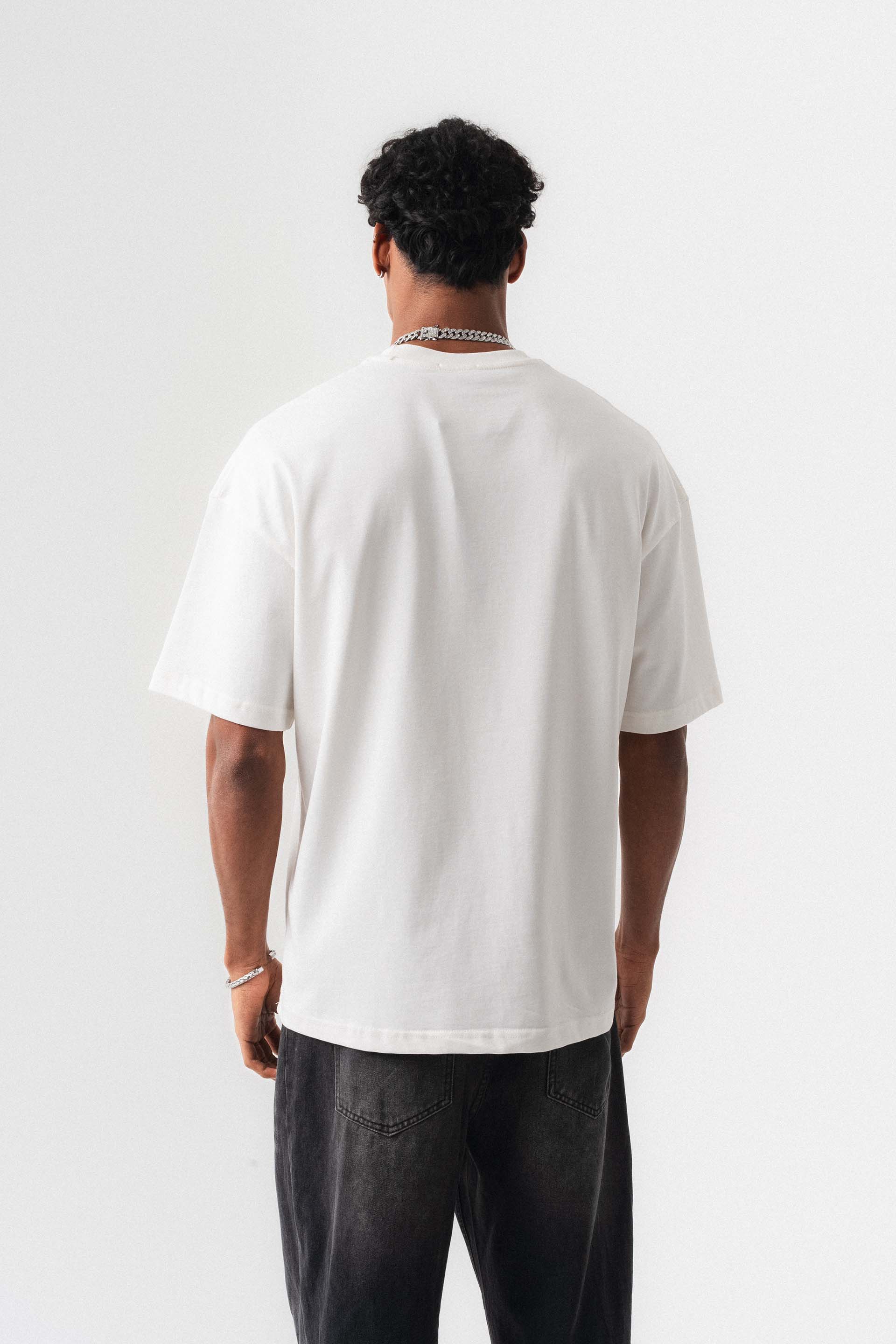 Oversize Basic Beyaz T-Shirt