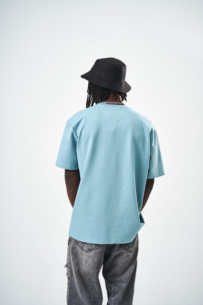 Blue Regular Fit Basic T-Shirt