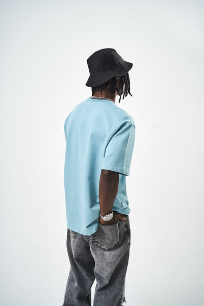 Blue Regular Fit Basic T-Shirt