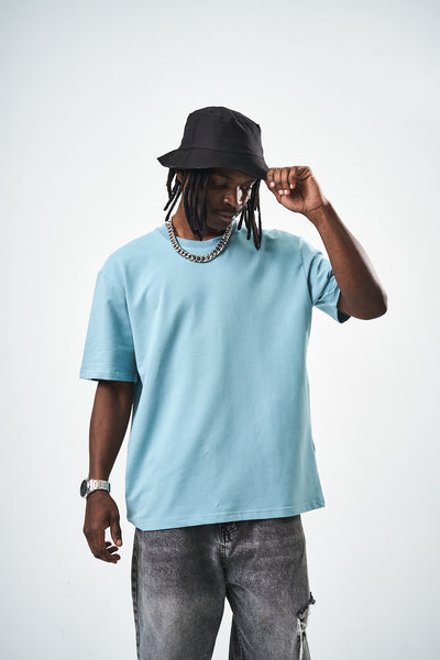 Blue Regular Fit Basic T-Shirt
