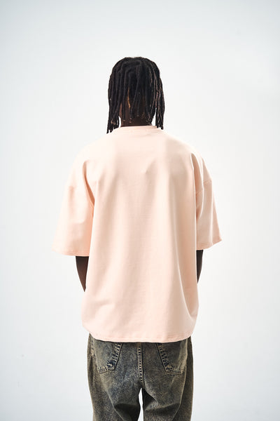 Oversize Beige Fit Basic T-Shirt