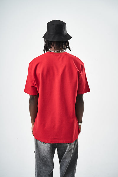 Red Regular Fit Basic T-Shirt