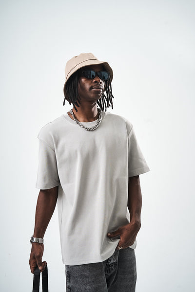 Grey Regular Fit Basic T-Shirt