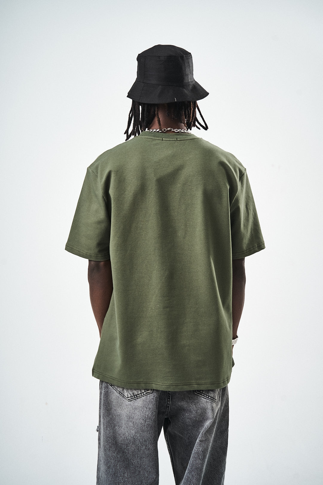 Haki Regular Fit Basic T-Shirt