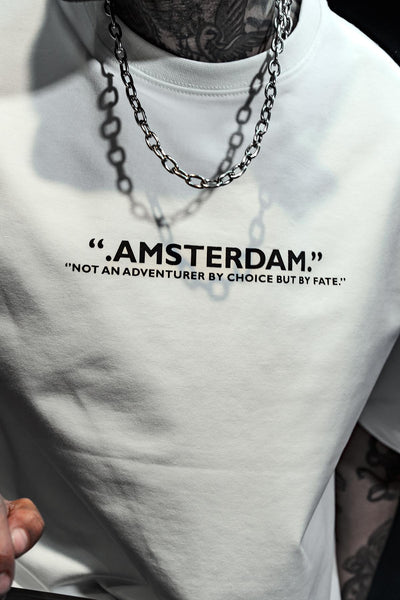 Amsterdam Van Gogh Print Oversize White T-shirt