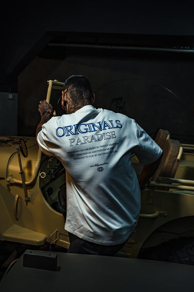 Originals Paradise Printed Oversize White T-Shirt