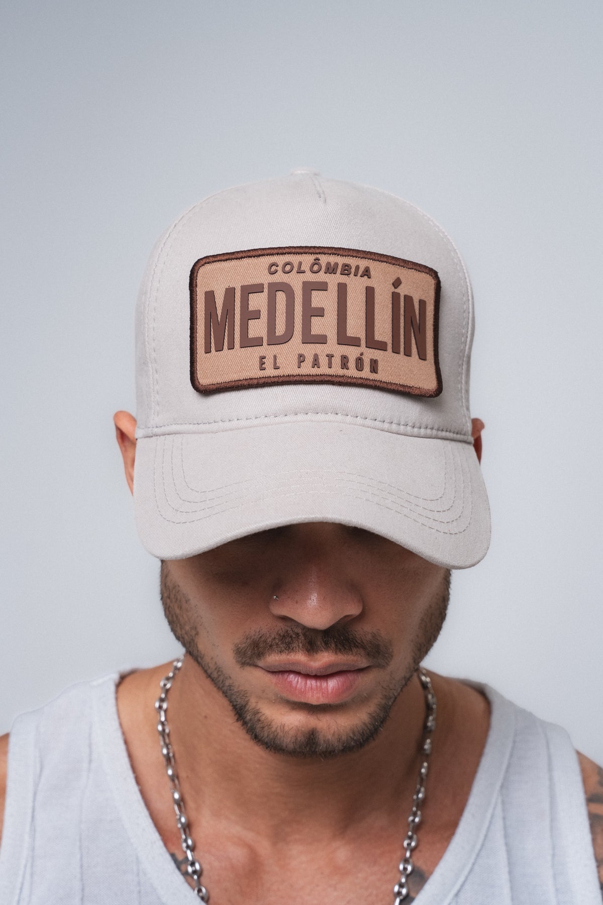 Colombia Medellin Bej Filesiz Şapka ürün görseli 1