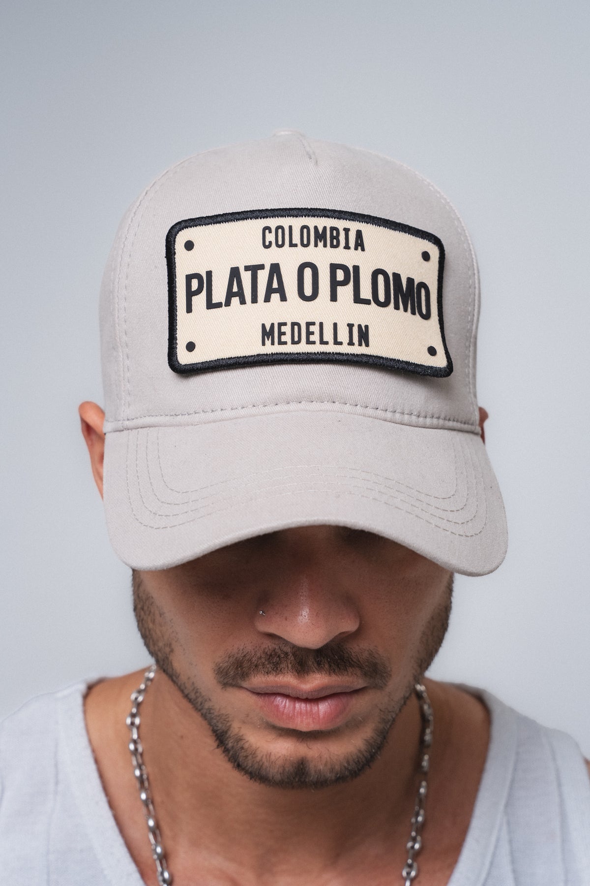 Colombia Plata o Plomo 3 Bej Filesiz Şapka ürün görseli 2