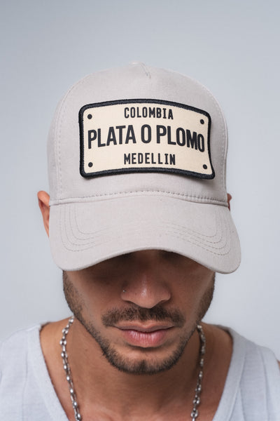 Colombia Plata o Plomo 3 Bej Filesiz Şapka ürün görseli 2