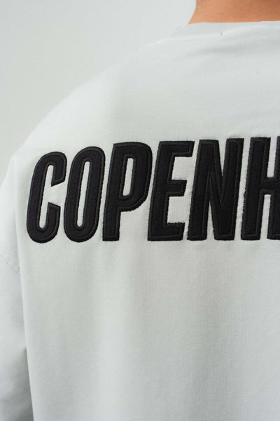 Copenhagen Gri Oversize Baskılı T-Shirt