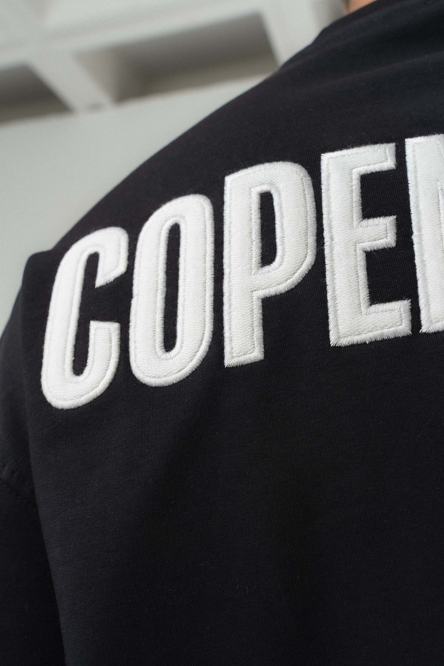 Copenhagen Siyah Oversize Baskılı T-Shirt