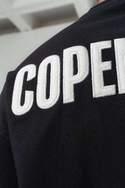 Copenhagen Siyah Oversize Baskılı T-Shirt