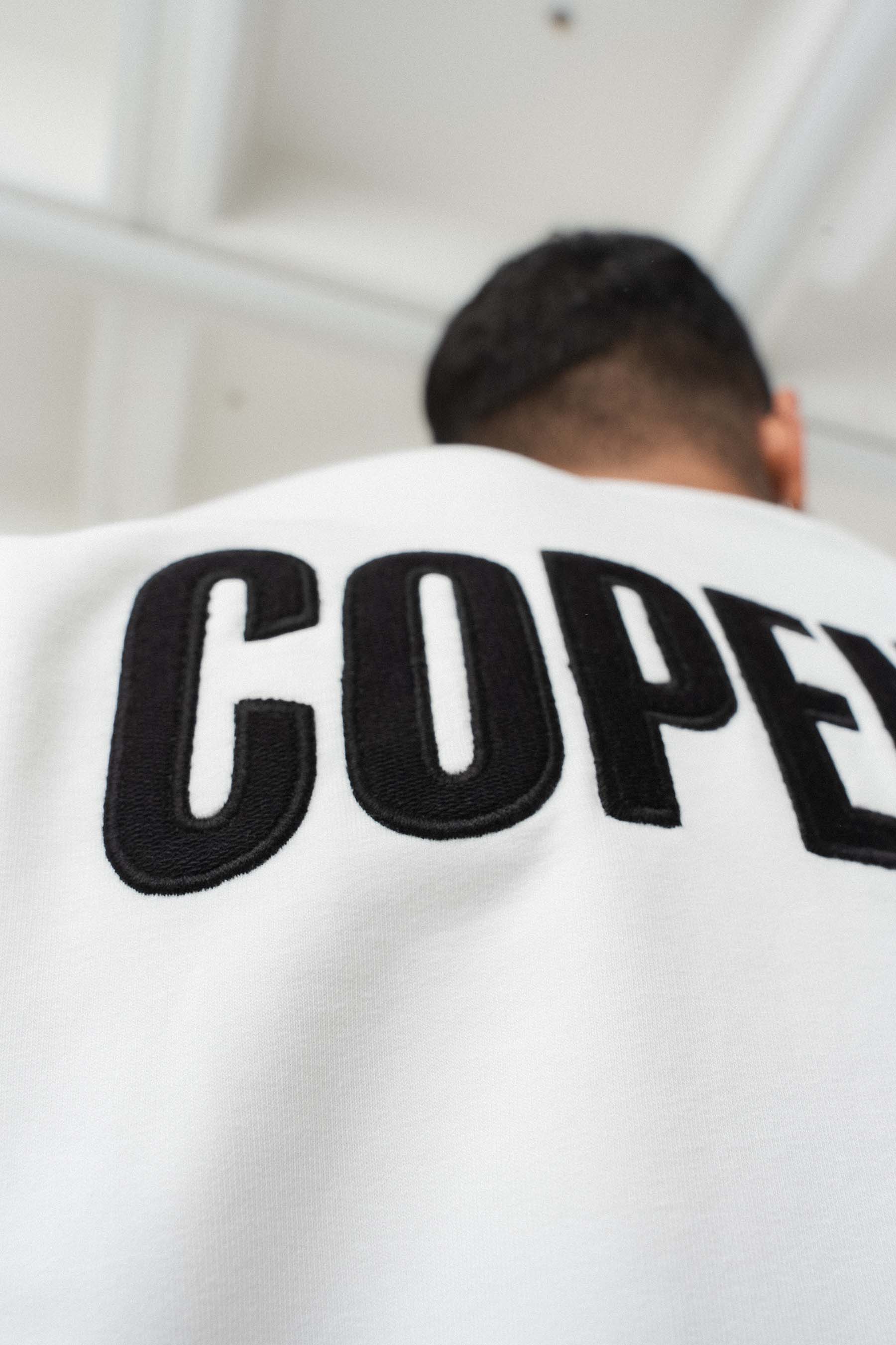 Copenhagen Beyaz Oversize Baskılı T-Shirt