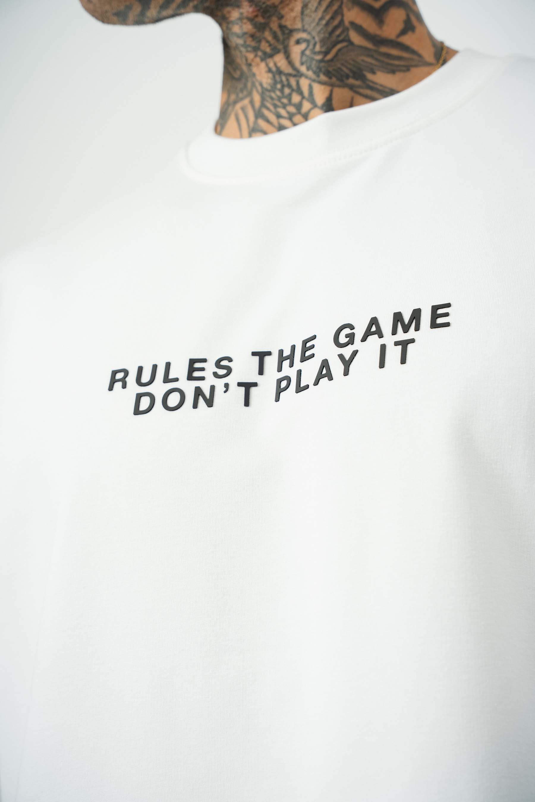 The Fathers Baskılı Beyaz Oversize T-Shirt