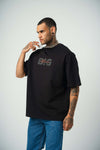 Biggie Baskılı Siyah Oversize T-Shirt