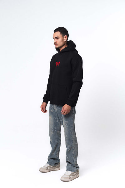 Berserk Anime Siyah Oversize Hoodie