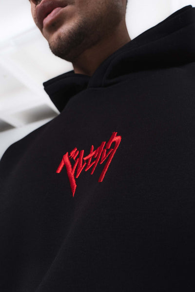 Berserk Anime Siyah Oversize Hoodie