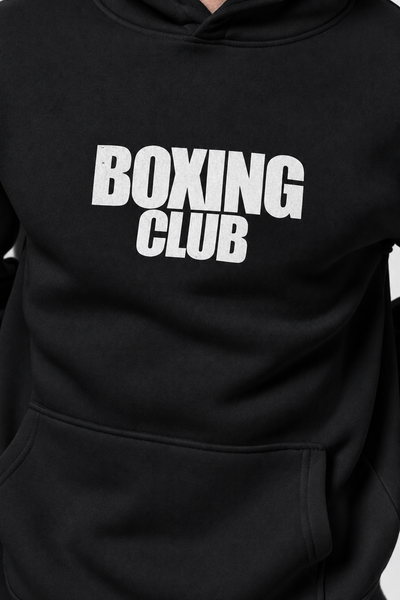 Boxing Club Siyah Oversize Hoodie